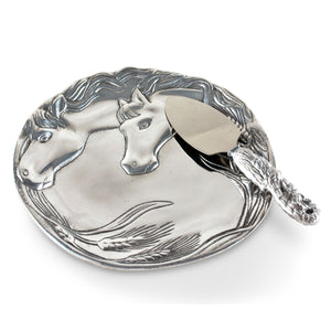 Horse Plate with Server