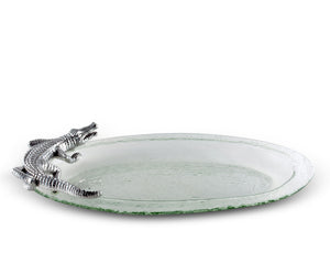 Alligator Glass Platter