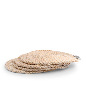 Sea Shell Twisted Seagrass Placemats - set of 4