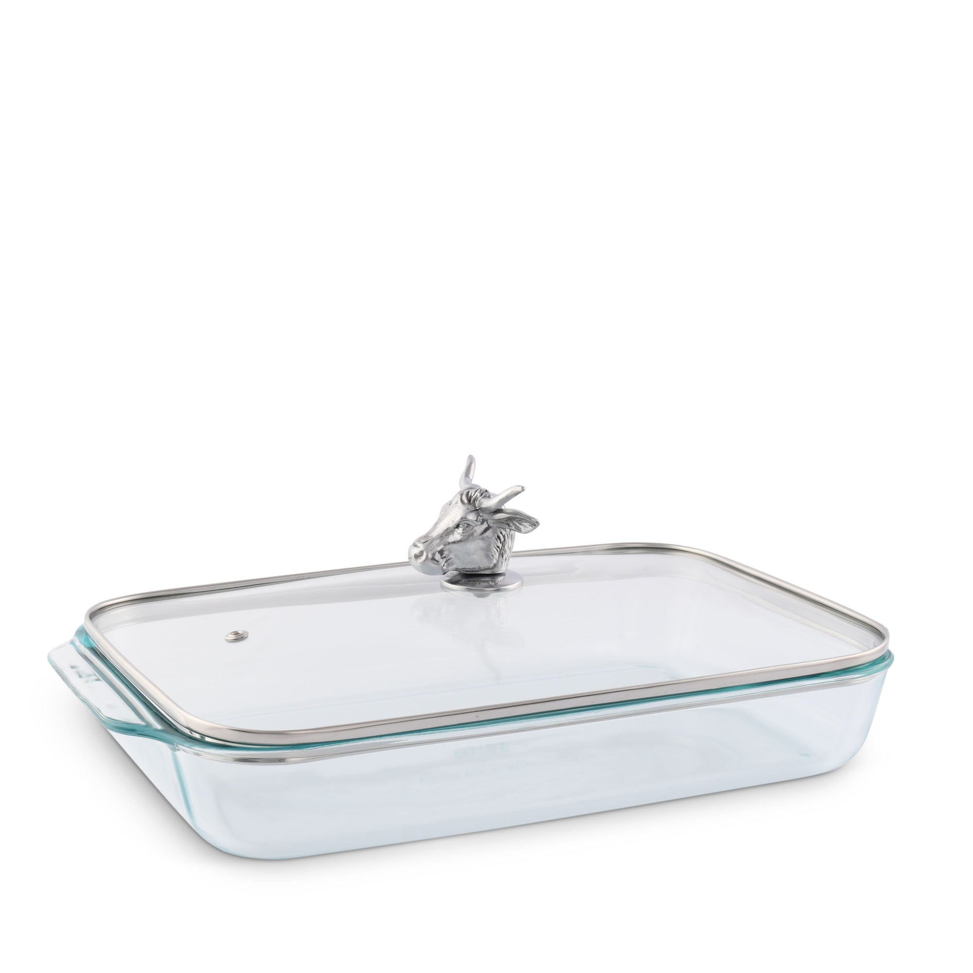 Arthur Court Bull / Steer Lid with Pyrex 3 quart Baking Dish Product Image