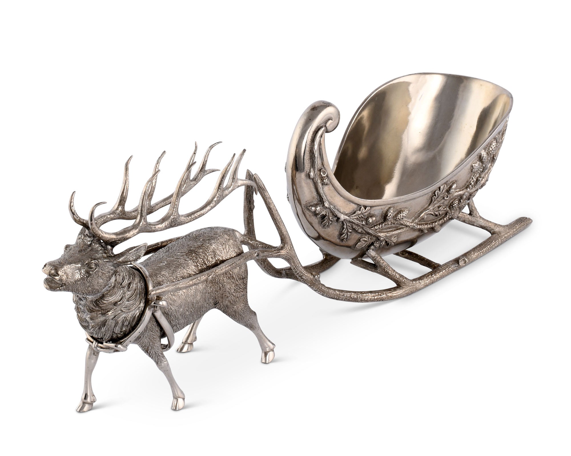 Vagabond House Pewter Reindeer Sleigh Centerpiece Product Image