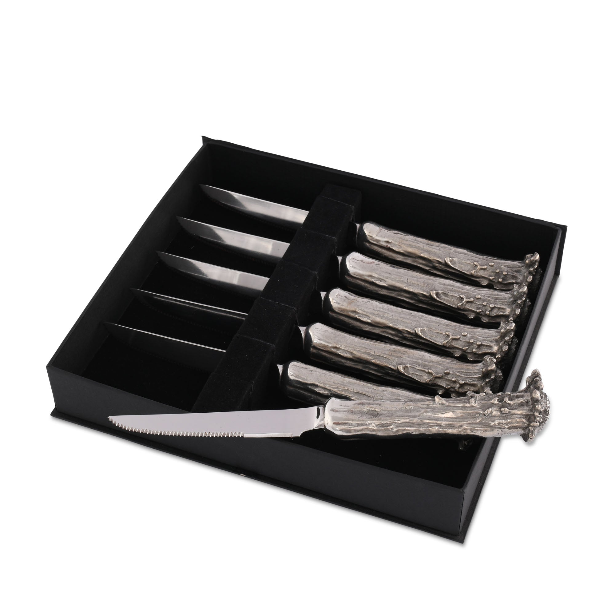 Vagabond House Pewter Antler Steak Knife Set Product Image