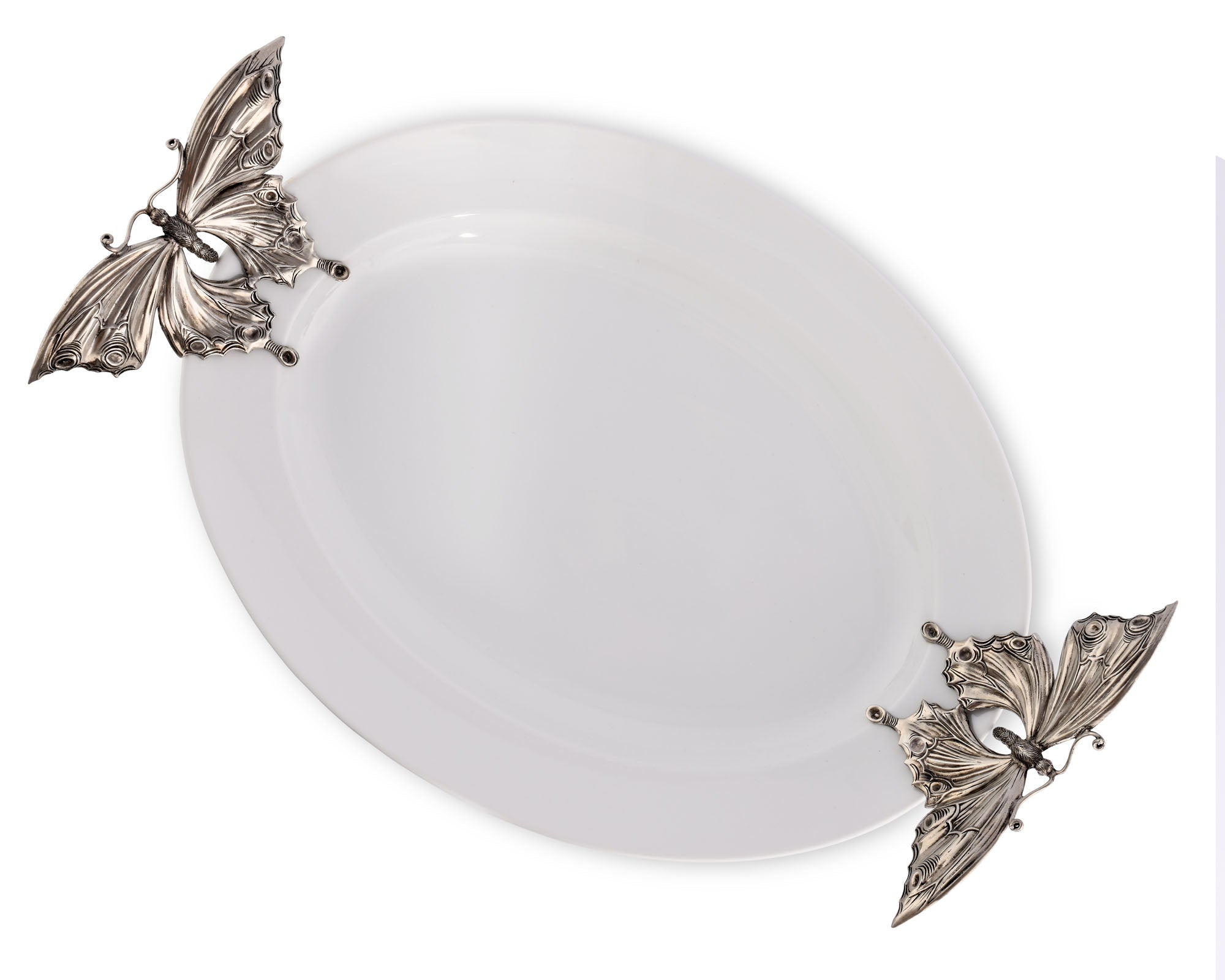 Vagabond House Butterfly Stoneware Tray X-Large Product Image