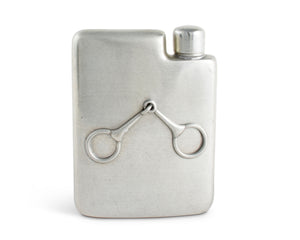 Equestrian Pewter Flask