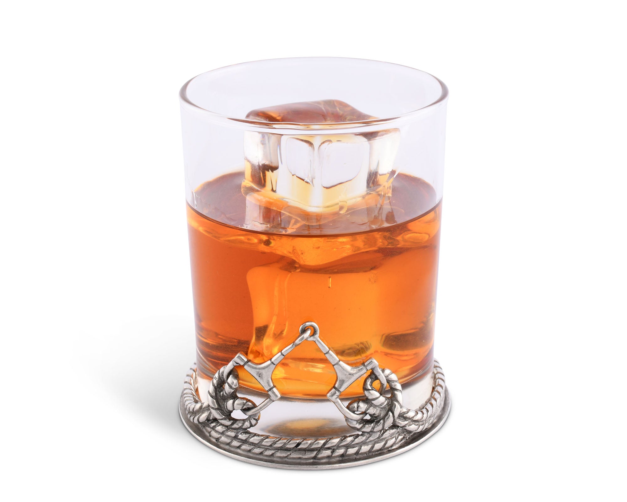 Vagabond House Equestraian D-Ring Snaffle Horse Bit Old Fashion Bar Glass Product Image