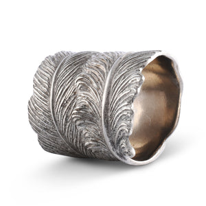 Vagabond House Pewter Feather Napkin Ring Product Image