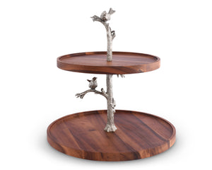Song Bird Cheese Stand Two Tier