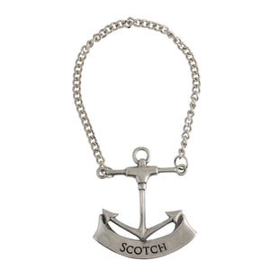 Pewter Anchor Decanter Tags