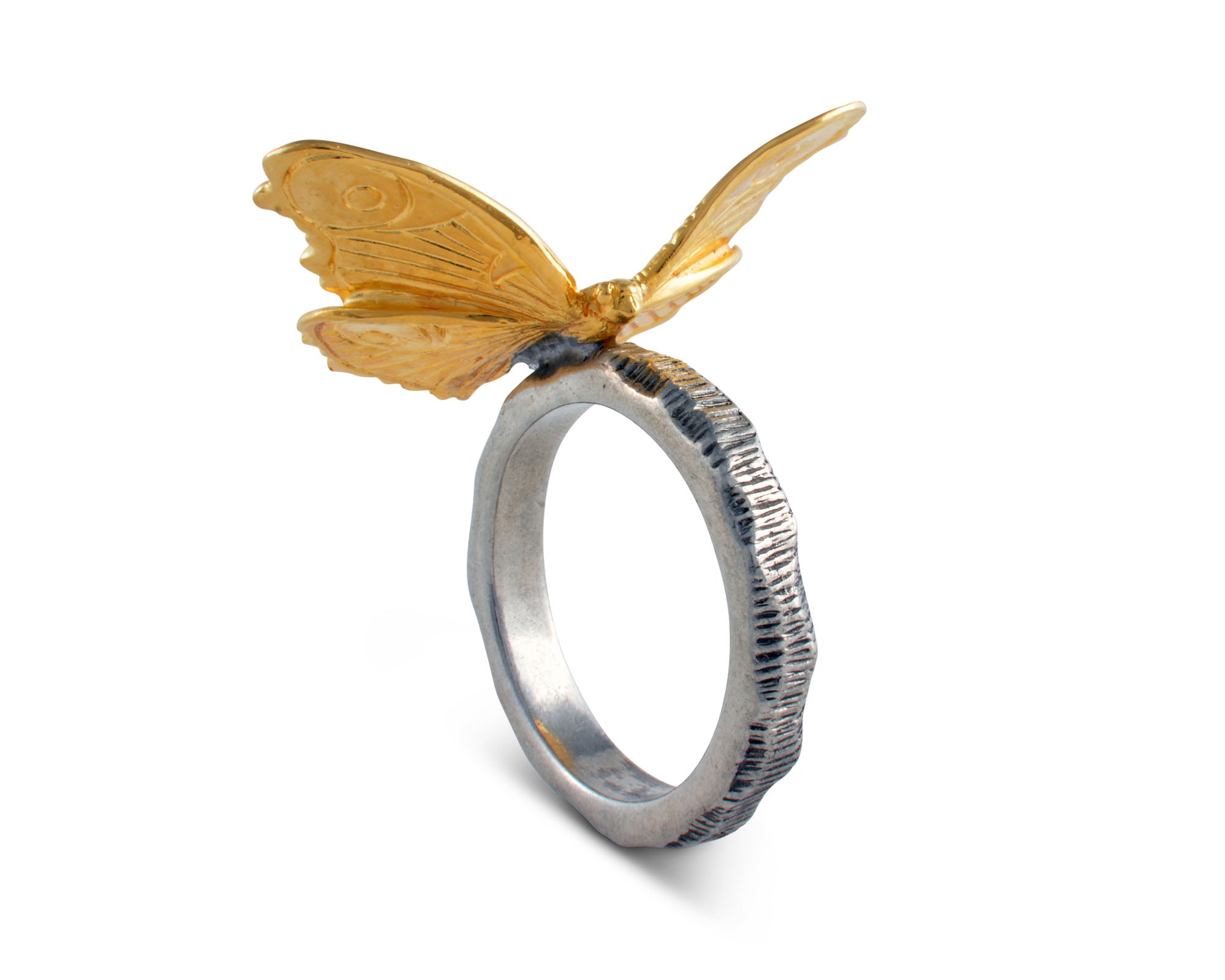 Vagabond House Gold Butterfly Napkin Ring Product Image