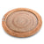 Vagabond House Anchor Round Serving Tray Hand Woven Wicker Rattan - Glass Insert Product Image