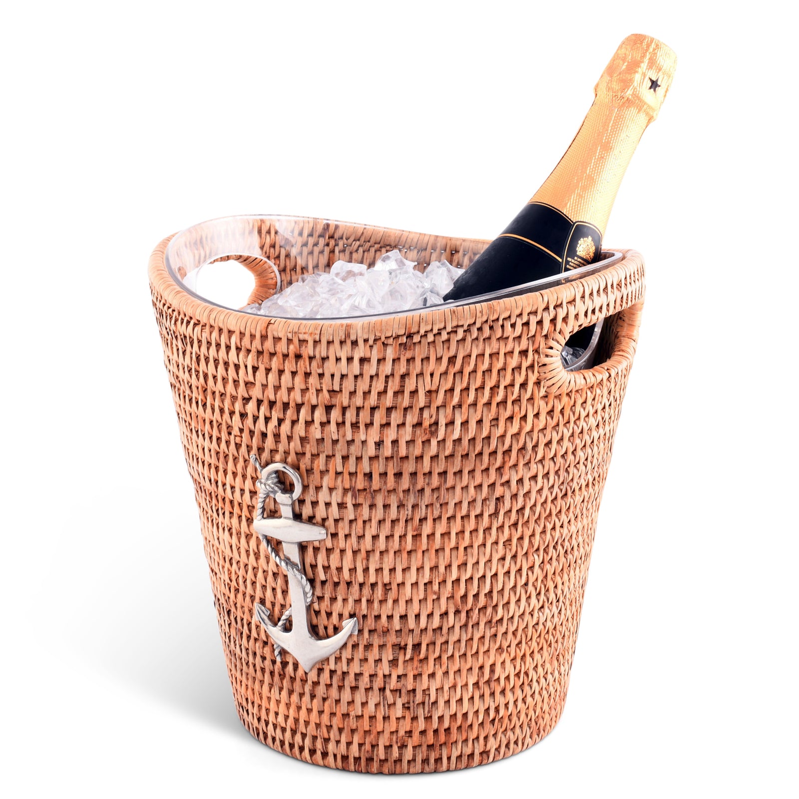Vagabond House Anchor Hand Woven Wicker Rattan Champagne / Ice Bucket Product Image