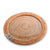 Vagabond House Orchid Round Serving Tray Hand Woven Wicker Rattan - Glass Insert Product Image