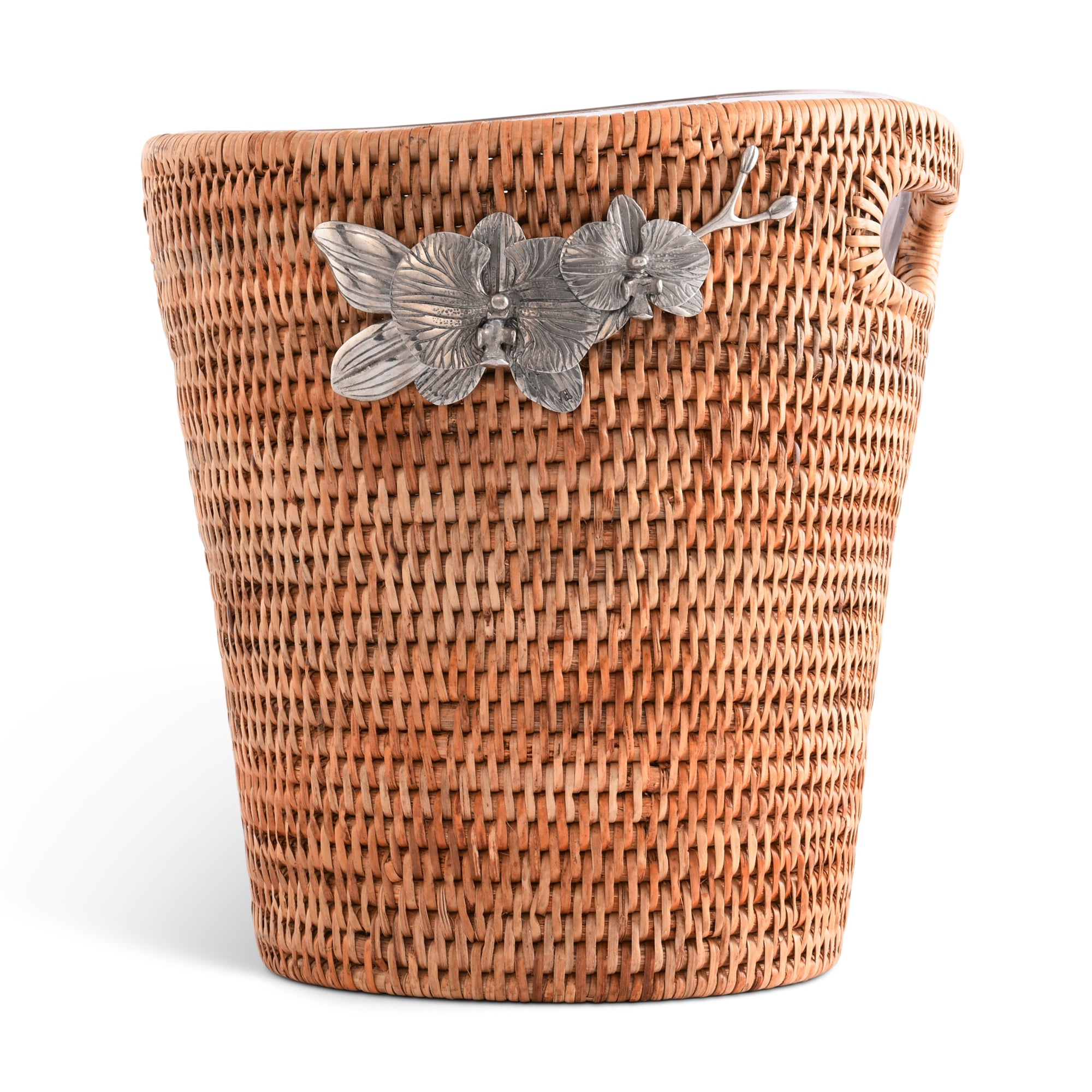 Vagabond House Orchids Hand Woven Wicker Rattan Champagne  / Ice Bucket Product Image