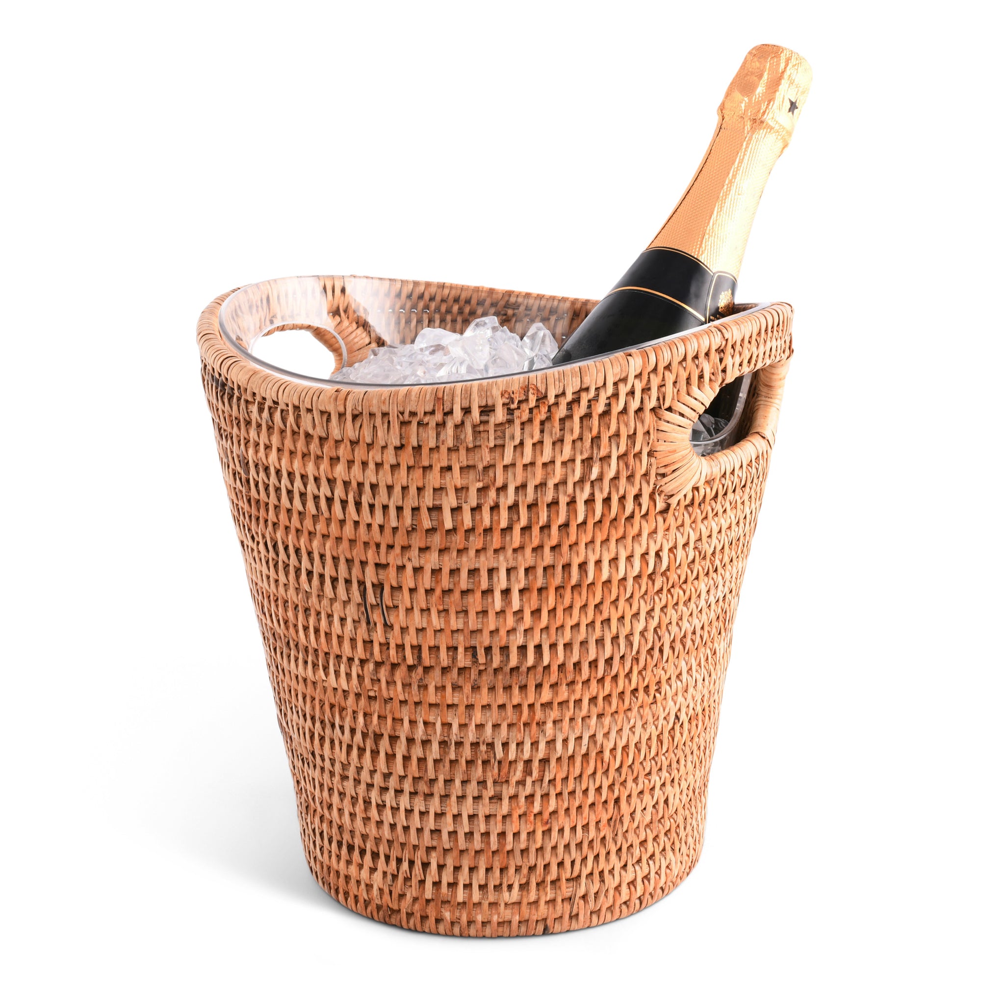 Vagabond House Hand Woven Rattan Wicker Champagne Bucket  / Ice Bucket Product Image