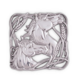 Horse with Wheat Trivet