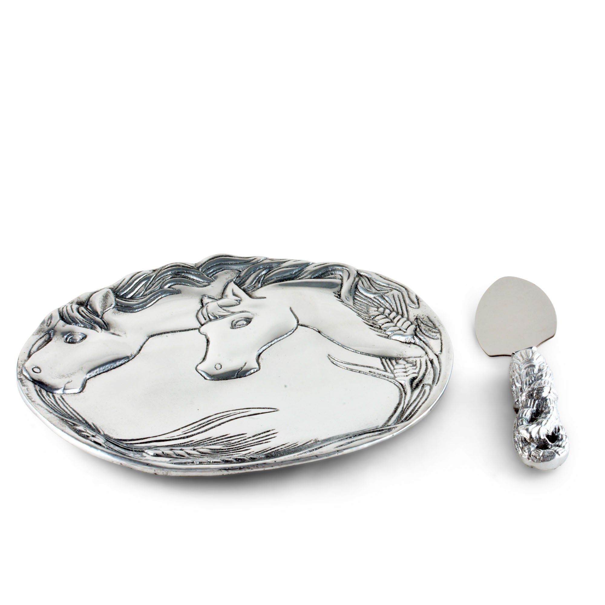 Arthur Court Horse Plate with Server Product Image