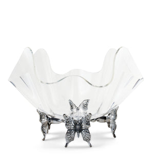 Butterfly Stand Acrylic Bowl 14