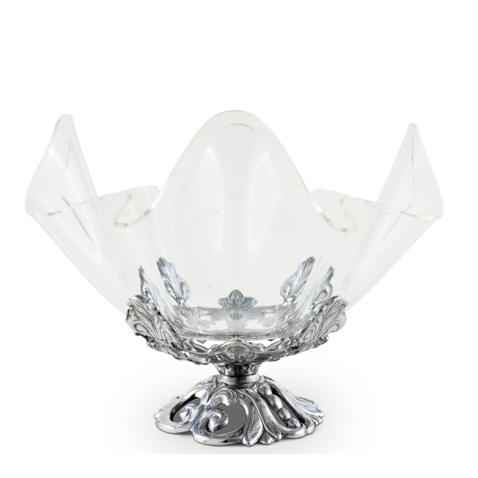 Arthur Court Fleur-De-Lis Stand Acrylic Bowl 11 Product Image