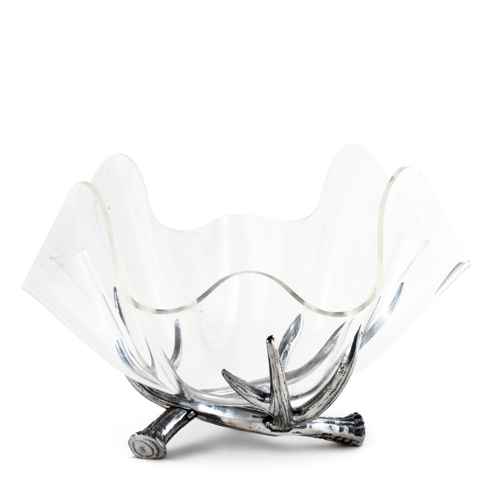Arthur Court Antler Stand Acrylic Bowl 14 Product Image