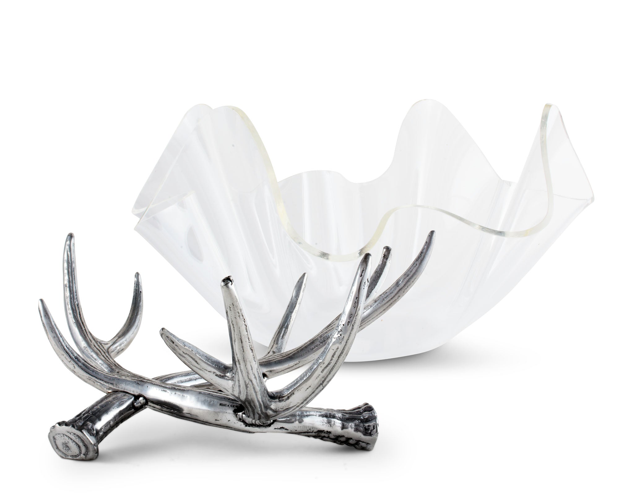 Arthur Court Antler Stand Acrylic Bowl 14 Product Image