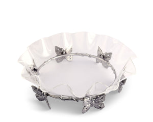 Butterfly Stand Acrylic Bowl 16