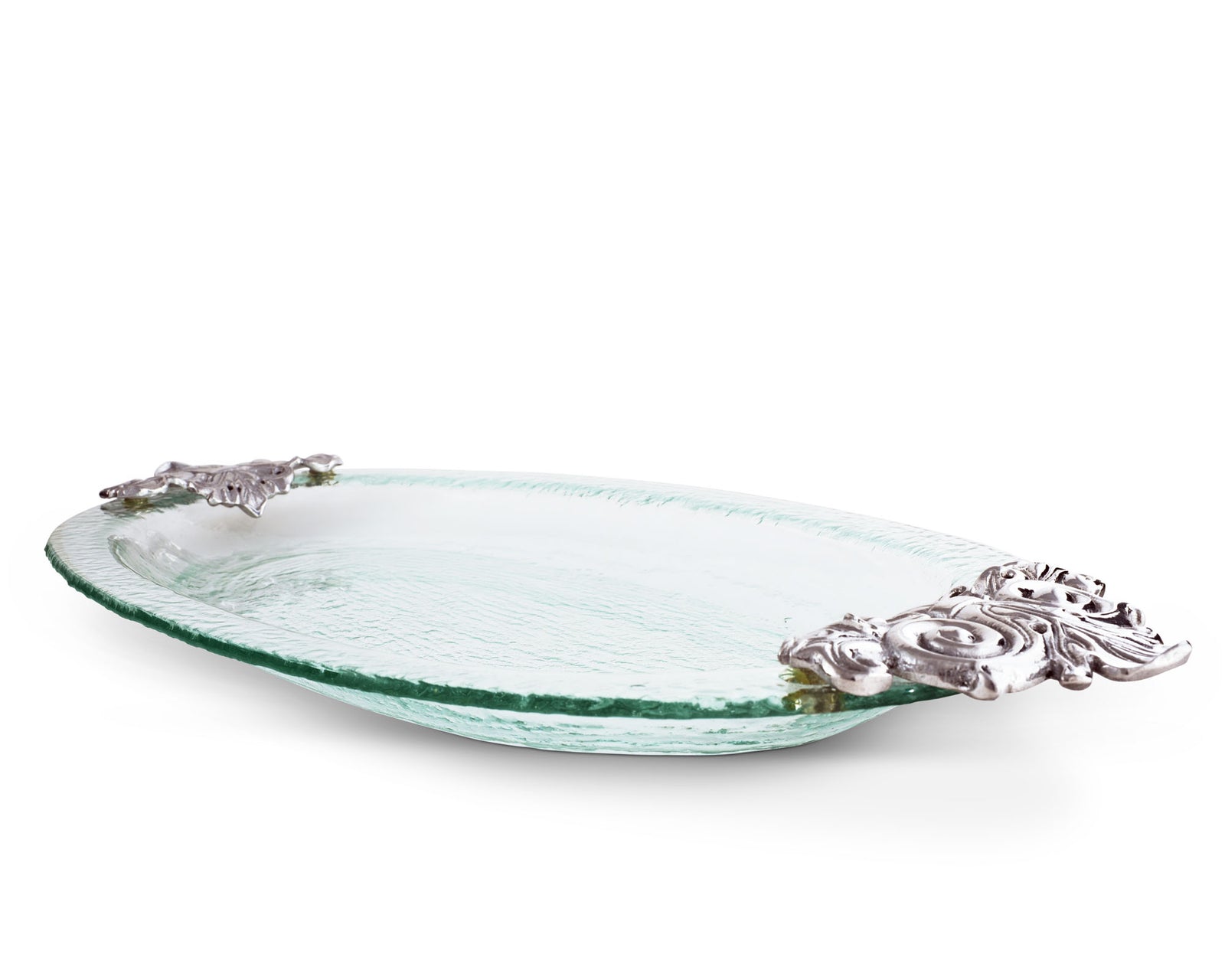 Arthur Court Fleur-De-Lis Glass Platter Product Image
