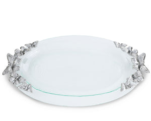 Butterfly Glass Platter
