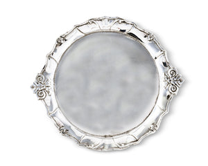 Fleur-De-Lis Plate with Glass Dome