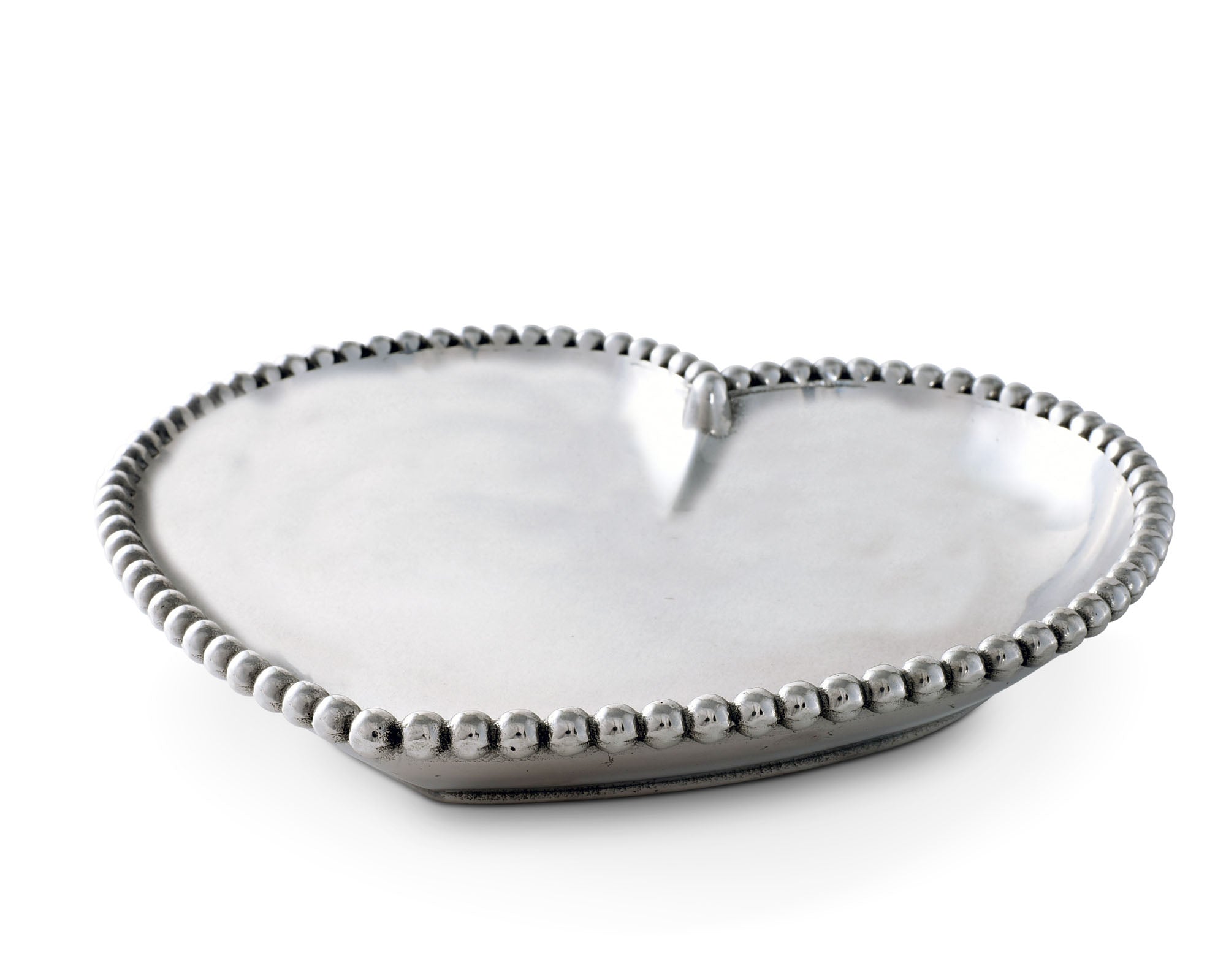 Arthur Court Engravable Beaded Heart Tray Product Image