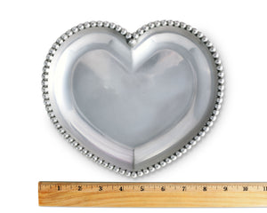 Engravable Beaded Heart Tray