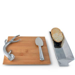 Arthur Court Antler Bamboo Cheese Set Product Image