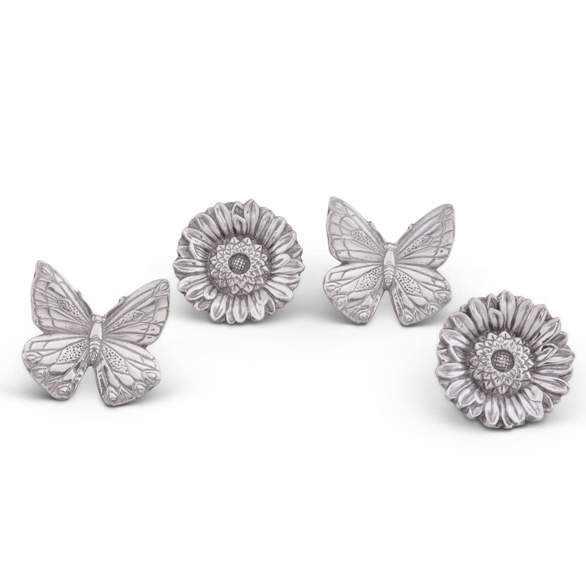 Arthur Court Butterfly and Flower Napkin Rings Product Image