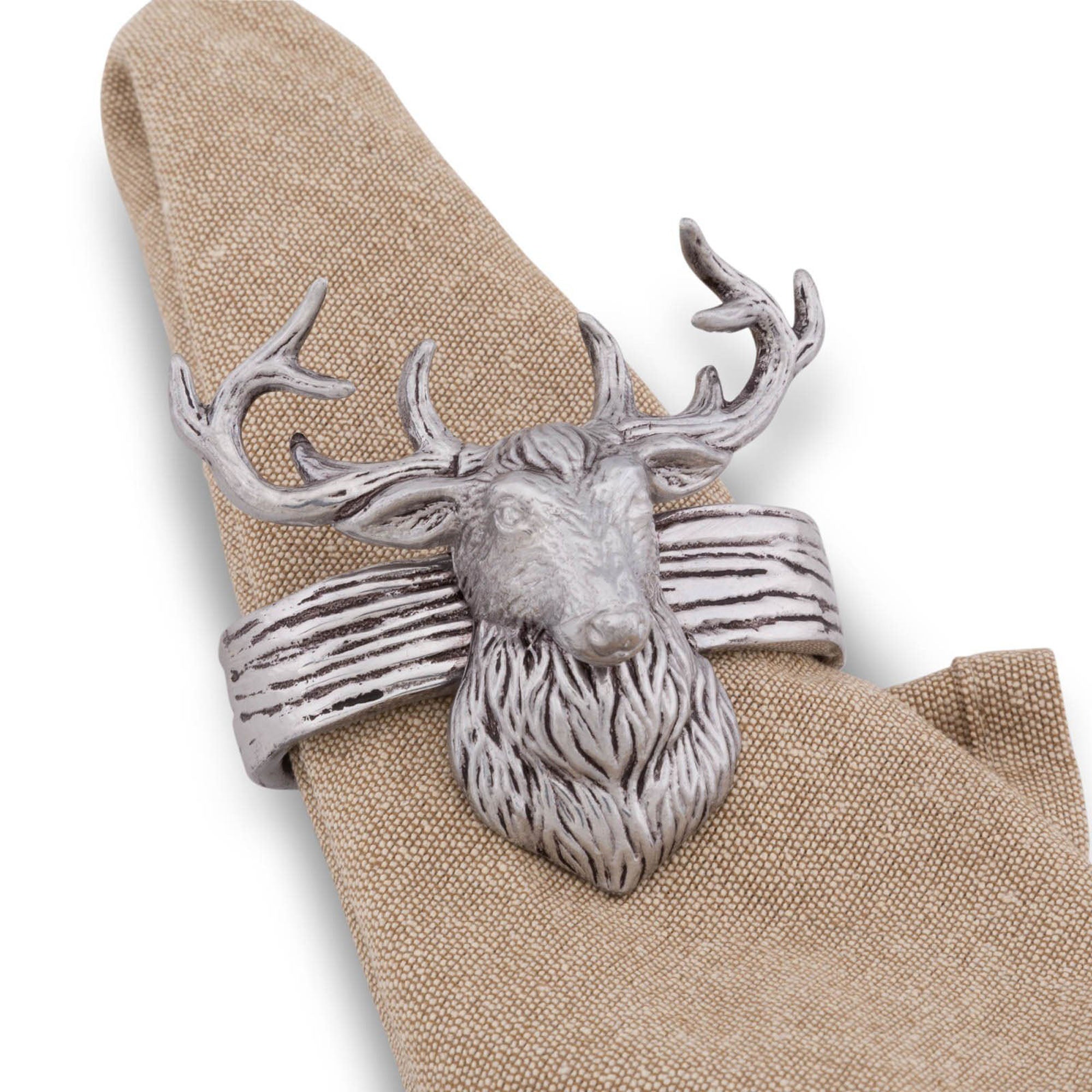 Arthur Court Elk Head Napkin Rings Product Image