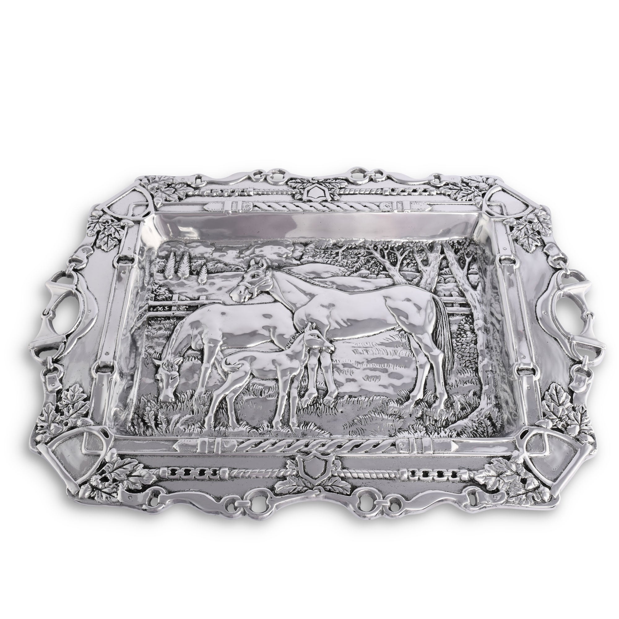 Arthur Court Grazing Horses Parlor Tray Product Image
