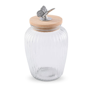 Butterfly Glass Canister