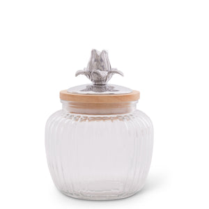 Magnolia Glass Canister