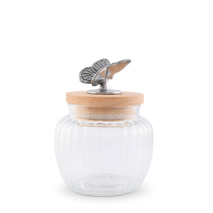 Butterfly Glass Canister
