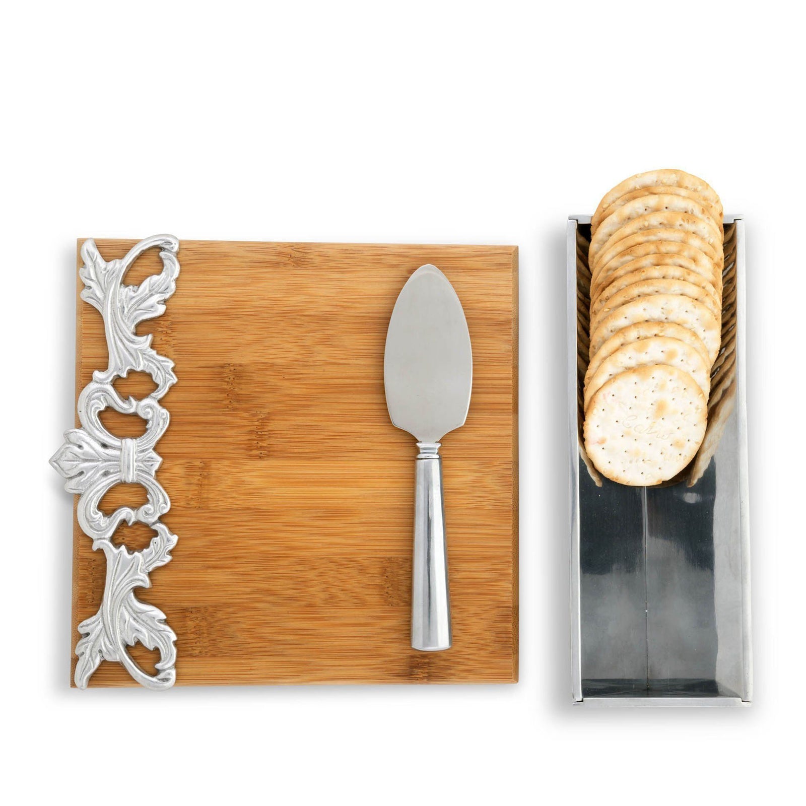 Arthur Court Acanthus Bamboo Cheese Set Product Image