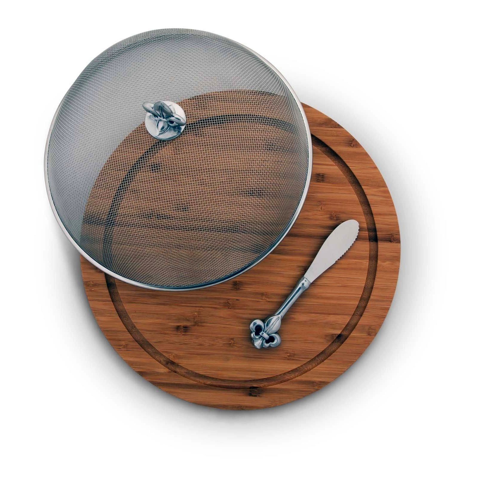 Arthur Court Fleur de Lis 3 Piece Picnic Cheese Board /Spreader Product Image