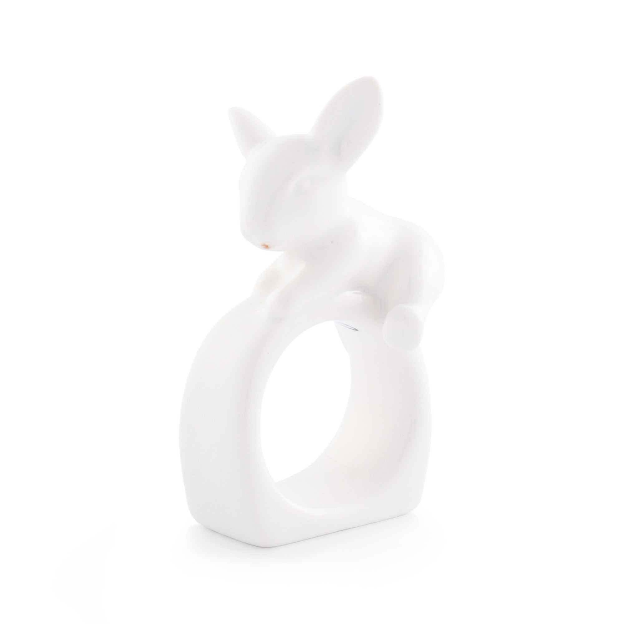Arthur Court Porcelain Climbing Bunny Napkin Rings - Set of 4 Product Image