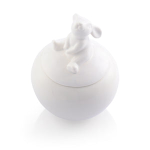 Porcelain Sitting Bunny Sugar Bowl