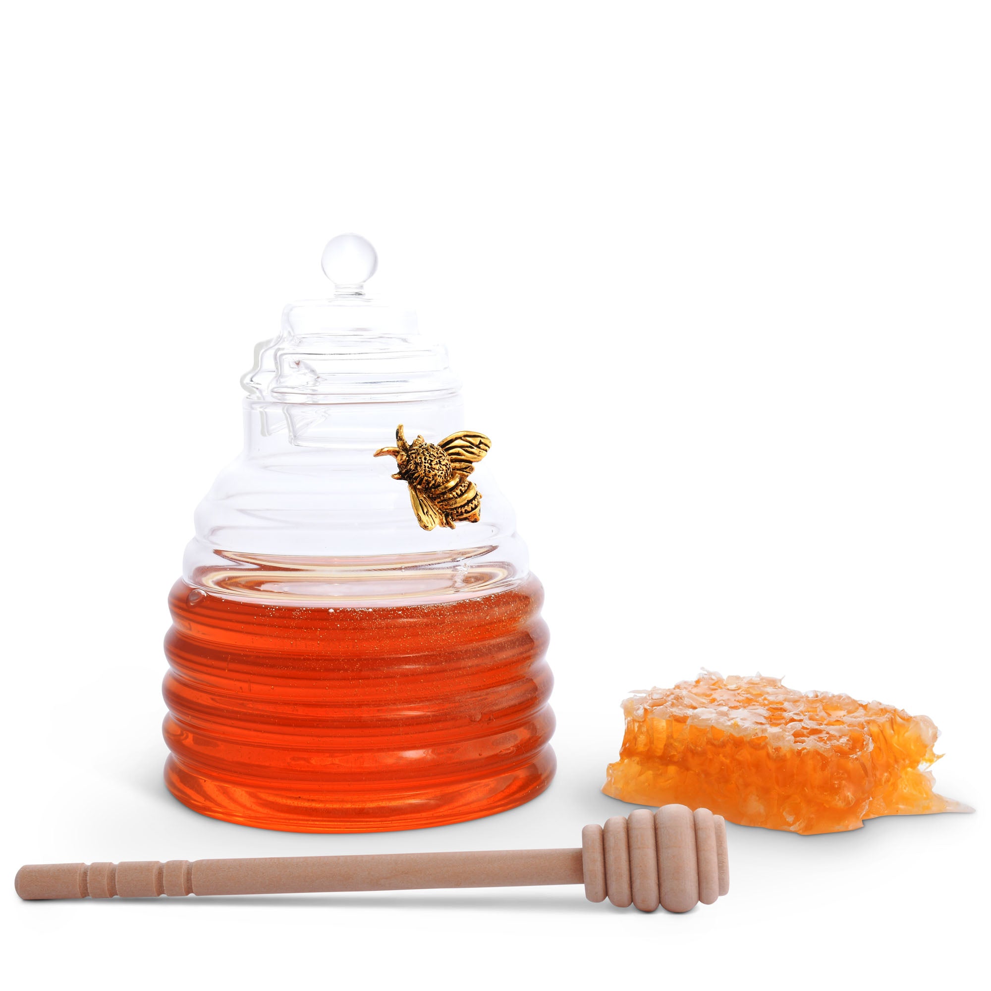Arthur Court Gold Bee Honey Jar with Dipper Product Image