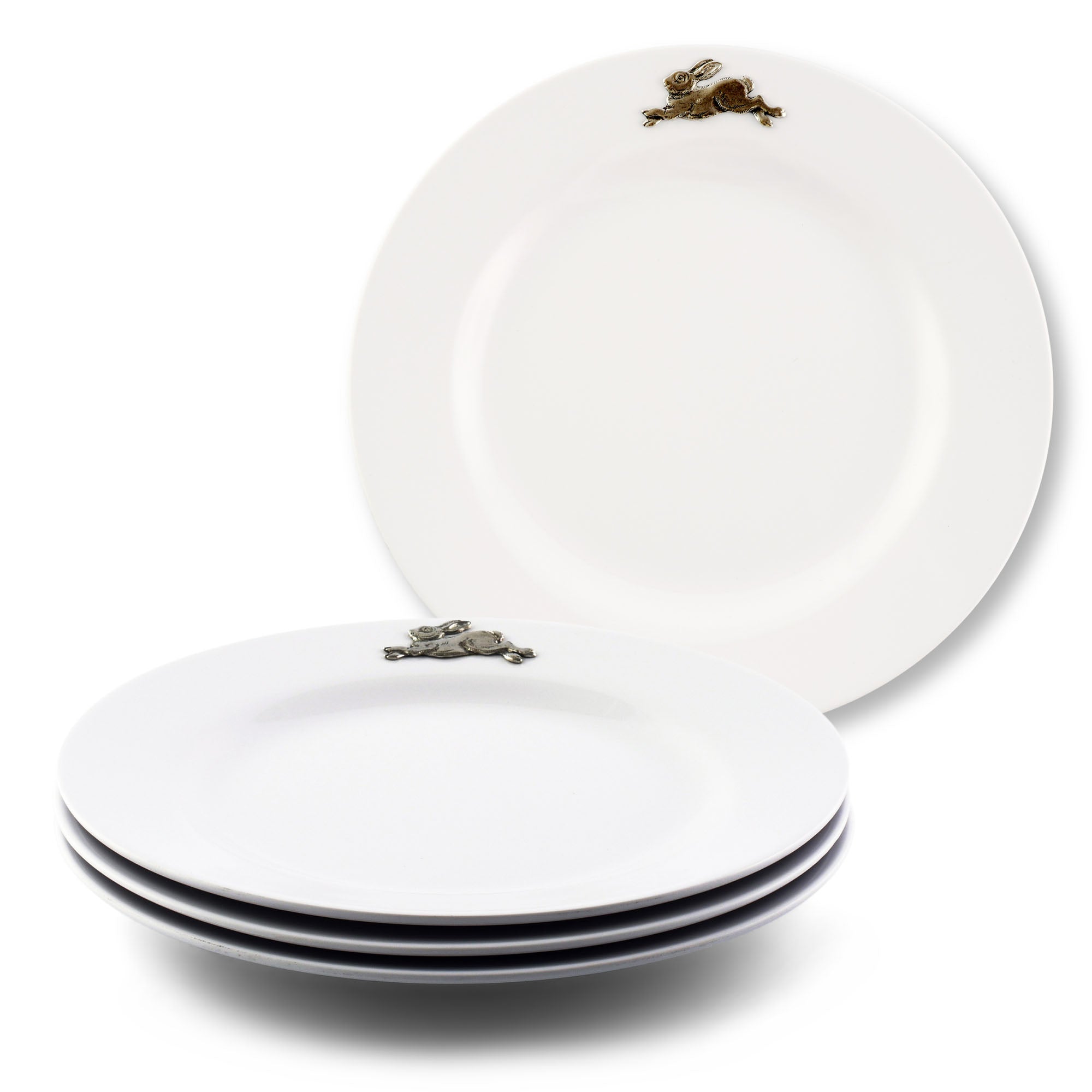 Arthur Court Bunny / Rabbit Melamine Lunch Plates - Set of 4 Product Image