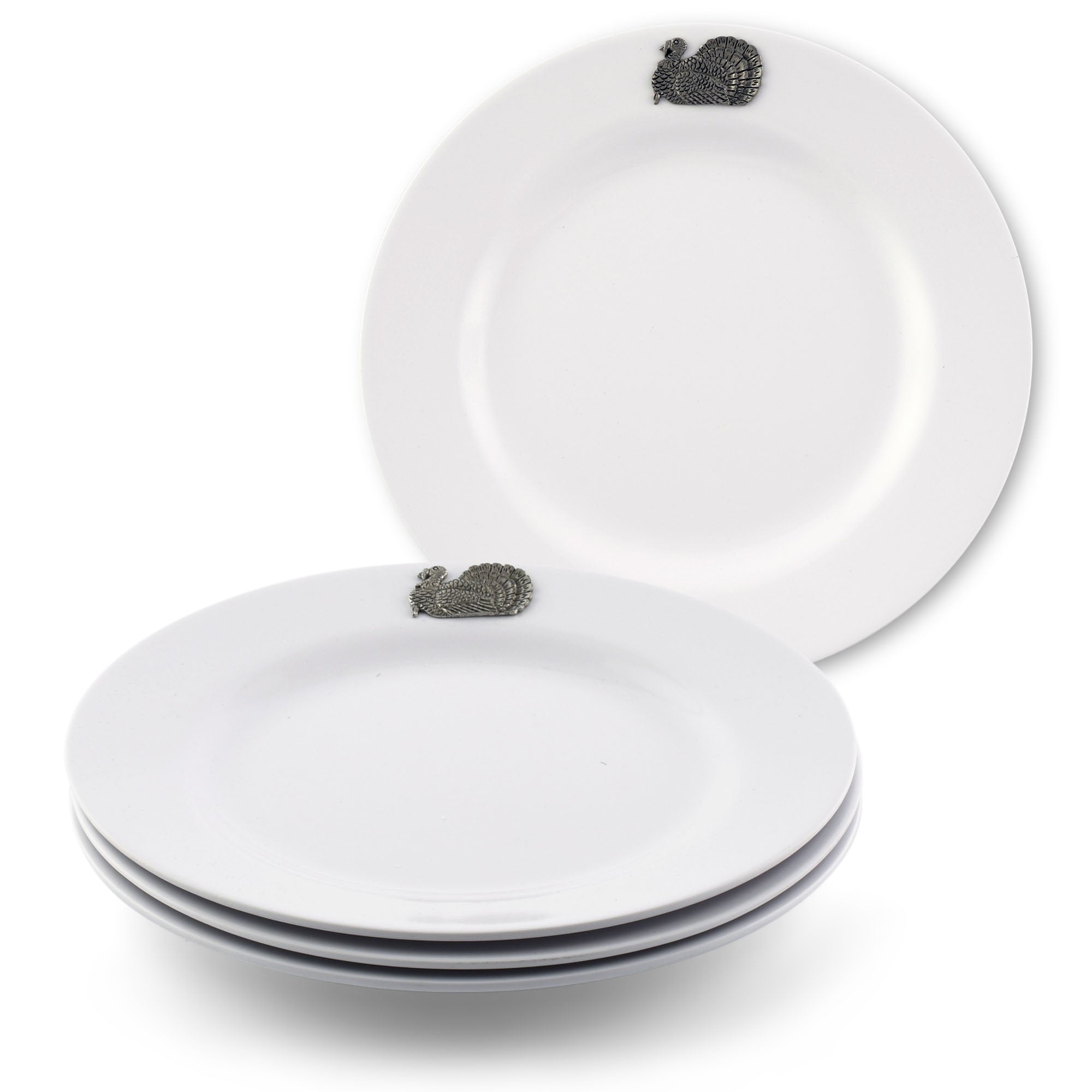 Arthur Court Turkey Melamine Lunch Plates - Set of 4 Product Image