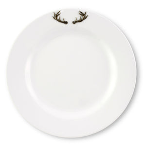 Elk / Deer Antlers Melamine Lunch Plates - Set of 4