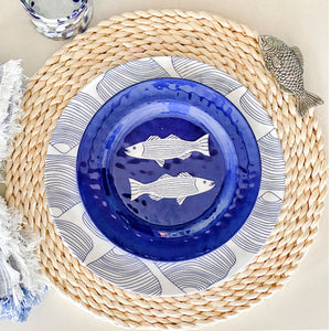 Fish Twisted Seagrass Placemats - set of 4