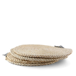 Grape Twisted Seagrass Placemats - set of 4