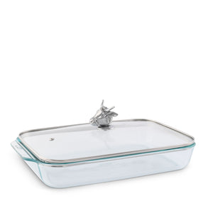 Arthur Court Bull / Steer Lid with Pyrex 3 quart Baking Dish Product Image