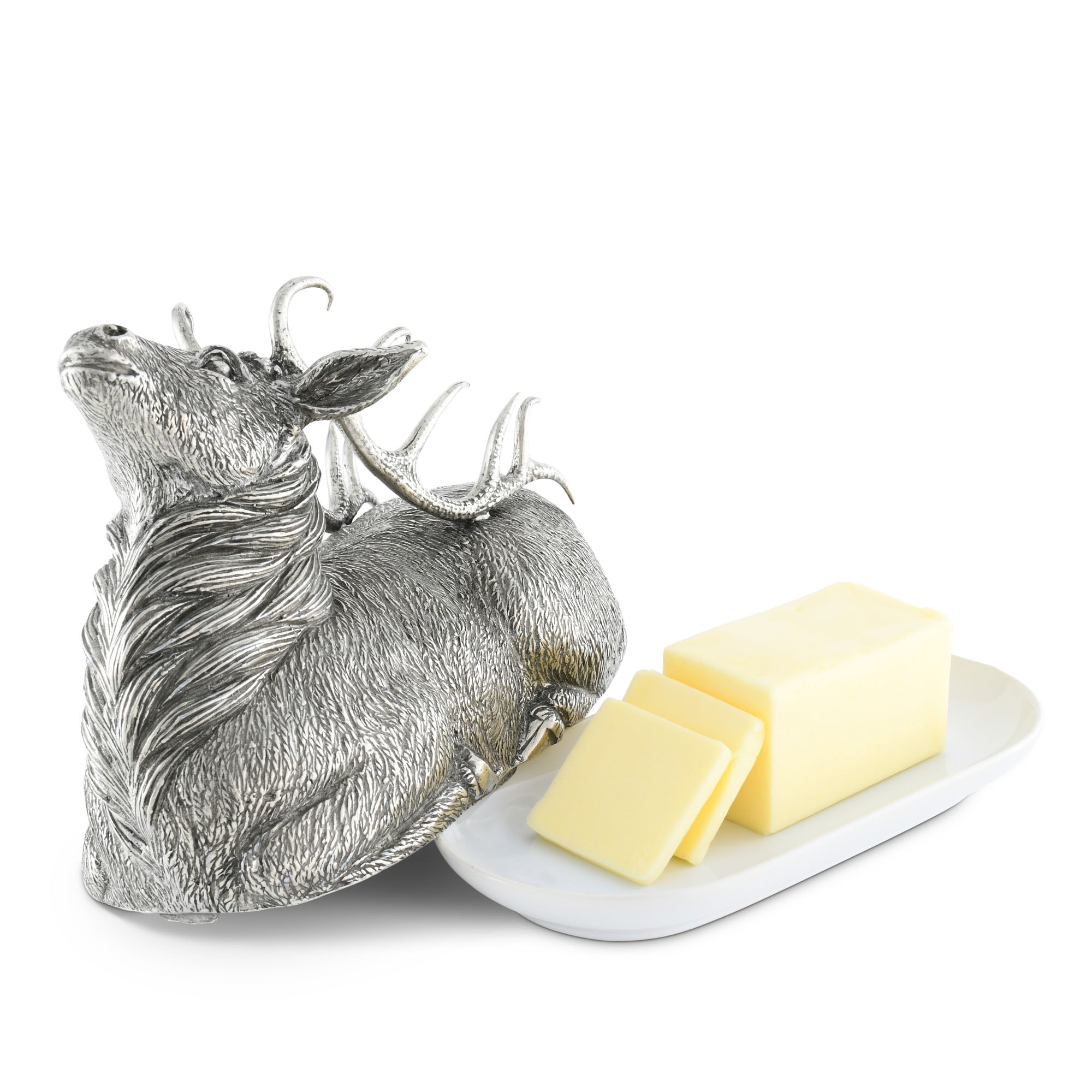 Vagabond House Pewter Stag Butter Dish Product Image