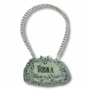 Pewter Hunt Decanter Tags